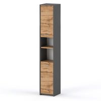 Słupek Łazienkowy Stojący Szafka Loft Regał Nowoczesny Szary Dąb Wotan