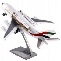DUŻY SAMOLOT PASAŻERSKI EMIRATES BOEING 787 METALOWY MODEL DŹWIĘK ŚWIATŁO