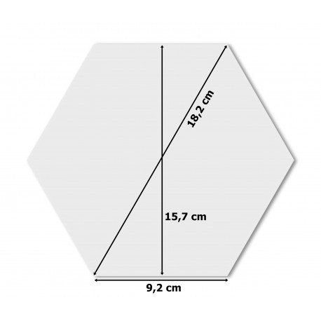Dekoracyjne lustro akrylowe Hex - srebrne zdjęcie 6