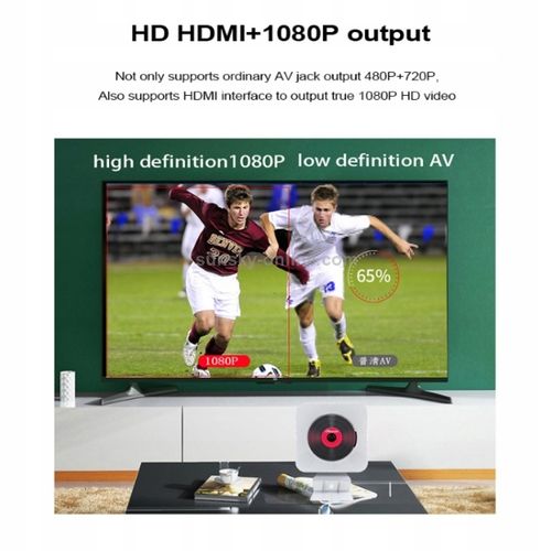 PRZENOŚNY ODTWARZACZ CD WALL MOUNTABLE DBD KC-606 BLUETOOTH BIAŁY na Arena.pl