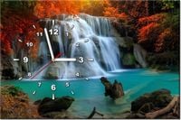 60CM 40CM ZEGAR OBRAZ WODOSPAD HUAY MAE KAMIN DRUK PŁÓTNO RAMA