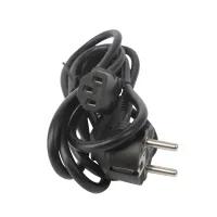 Kabel zasilający komputerowy 1,8 m czarny praktyczny i niezawodny