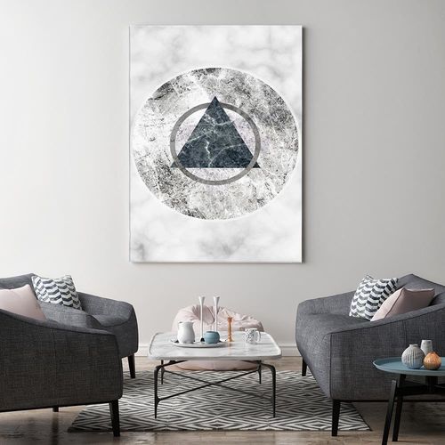 Obraz na płótnie - Canvas, Geometryczne figury marmur 40x60 na Arena.pl