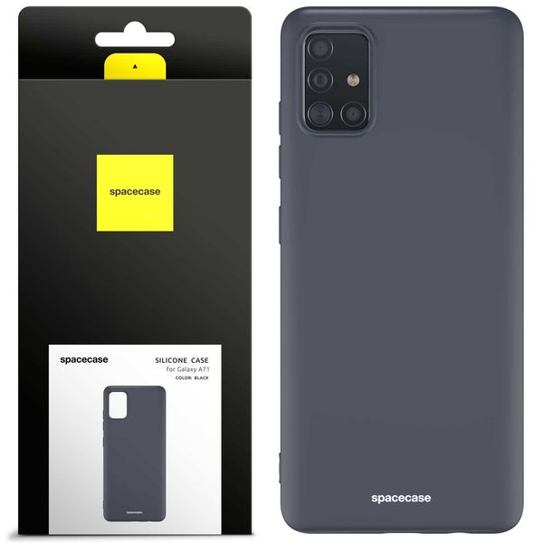 Spacecase Silicone Case Galaxy A71 black zdjęcie 1