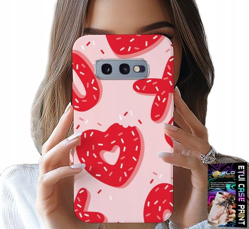ETUI DO SAMSUNG GALAXY S10E - KOBIECE, MODNE WZORY XOXO SERCE + FOLIA na Arena.pl
