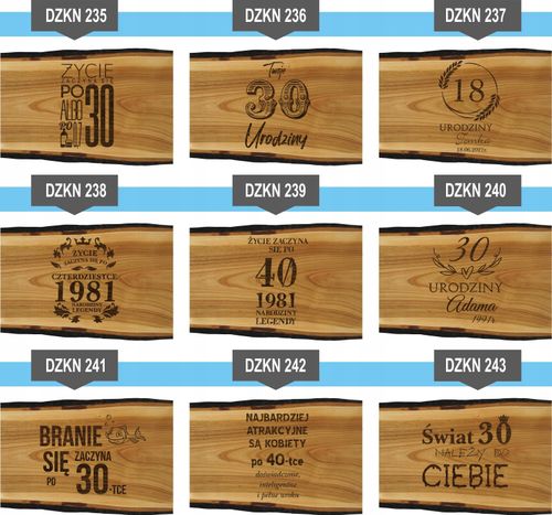 Deska z grawerem PREZENT na NOWY DOM osiedliny HIT na Arena.pl