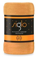 Koc Pluszowy 220X200 Mikrofibra Siglo Żółty