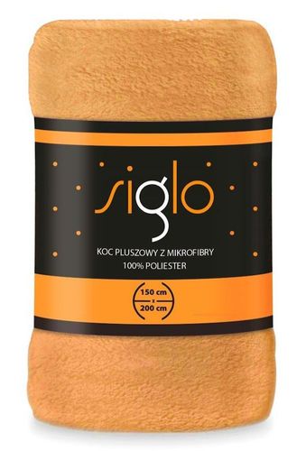 Koc Pluszowy 220X200 Mikrofibra Siglo Żółty na Arena.pl