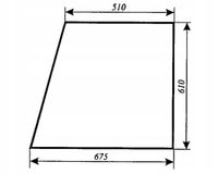 Szyba drzwi górna - drzwi góra Massey Ferguson ciągnika MF-255 Sokółka K403