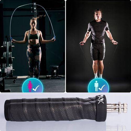 SKAKANKA BOKSERSKA ERGONOMICZNA REGULOWANA Z ŁOŻYSKAMI I OBCIĄŻENIEM na Arena.pl