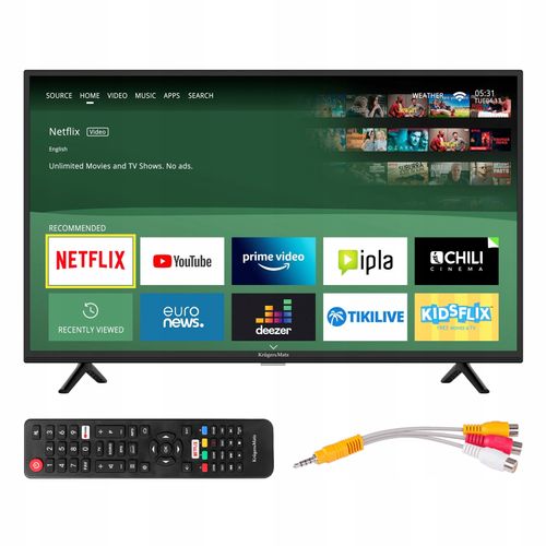 Telewizor do kampera smart tv 32 cale HD WiFi DVBT2 YouTube Netflix 12V na Arena.pl