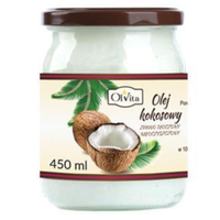 Olej Kokosowy tłoczony na zimno nieoczyszczony 450ml