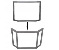 PRZERÓBKA DRZWICZEK DO KOMINKA SZKŁO GIĘTE ŁAMANE DRZWICZKI TRAPEZOWE