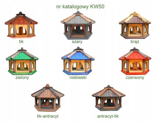 Karmniki dla ptaków do ogrodu tik antracyt KW50 na Arena.pl