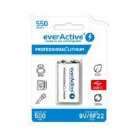 Baterie EVERACTIVE EVHR22-550C 6F22 / 9V