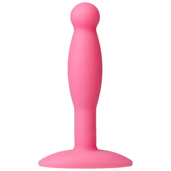doc johnson smooth mini plug small silikonowy czarny 3 cale zdjęcie 1