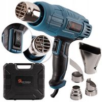 Opalarka Elektryczna 2300W 2 BIEGI Regulacja WALIZKA + 4 DYSZE