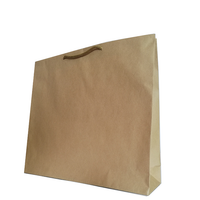 torebki ozdobne miękkie 10szt. S Szare Kraft  38 x 34 x 10,5 cm