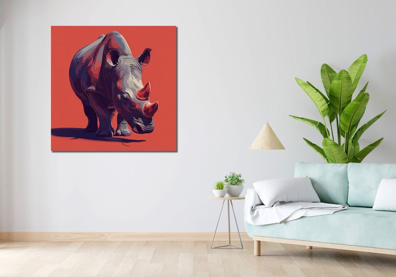 Obraz 100x100cm Marszujący Gigant zdjęcie 2