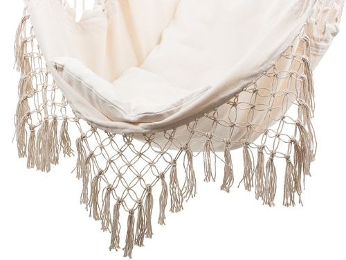 Biały ecru BOHO hamak brazylijski fotel na Arena.pl