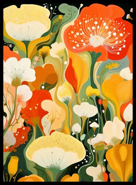 Plakat 40x55cm Kwiatowy Raj zdjęcie 2