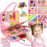 Tablica Manipulacyjna Sensoryczna Montessori Składana walizka