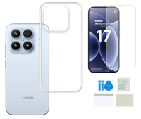 Etui silikonowe 2mm do XIAOMI 17 case pokrowiec obudowa + folia ochronna