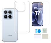 Etui silikonowe 2mm do XIAOMI 17 case pokrowiec obudowa + folia ochronna