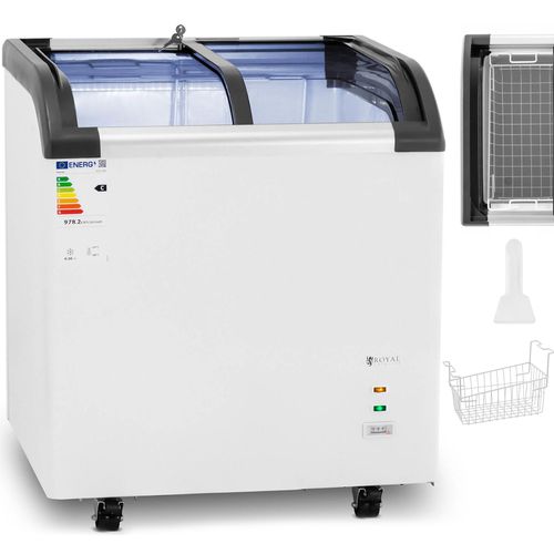 Zamrażarka skrzyniowa przeszklona do lodów mrożonek 180 l 180 W na Arena.pl