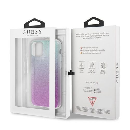 Guess GUHCN58PCUGLPBL iPhone 11 Pro różowo-niebieski/pink blue hard case na Arena.pl