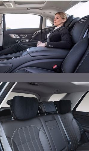 Poduszka Samochodowa Pod Szyję Głowę Kark Podróżna Zagłówek Zamszowa 2szt na Arena.pl