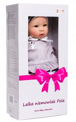 Lalka Pola Bobas Niemowlak ZESTAW Z AKCESORIAMI smoczek pampersy butelki na Arena.pl