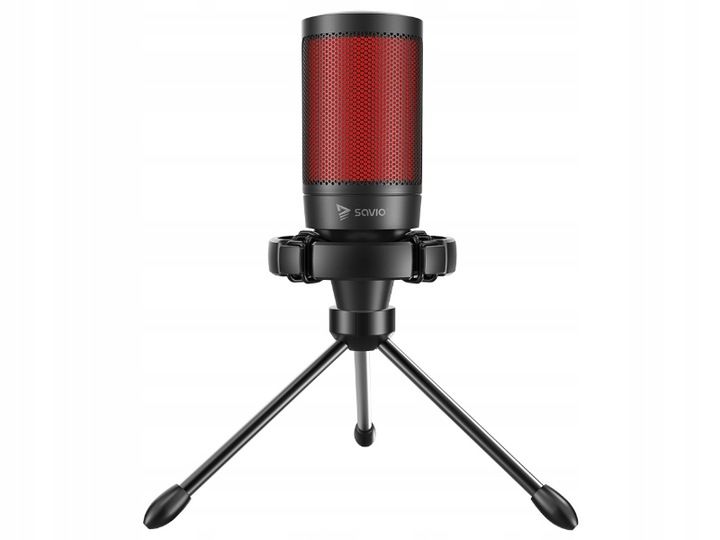 Mikrofon Pojemnościowy Gamingowy Studyjny USB statyw SAVIO SONAR PRO 01 zdjęcie 13