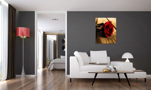 Obraz Na Płótnie 40X50 Róża W Sepii na Arena.pl