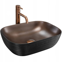 Umywalka Nablatowa Szczotkowana Rea Belinda Black Copper Bursh na Szafkę