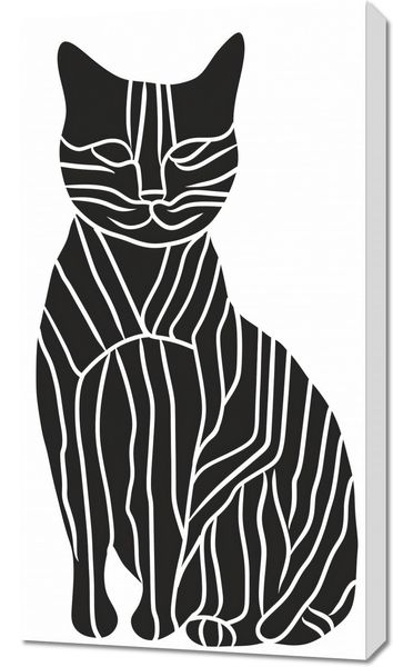 Obraz 50x90cm Zebra w Kocim Ciele zdjęcie 1