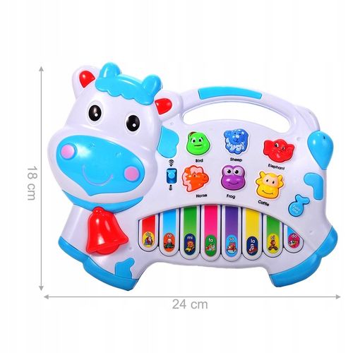 ORGANKI PIANINKO ZWIERZĄTKA KRÓWKA DLA DZIECI EDUKACYJNE INTERAKTYWNE na Arena.pl