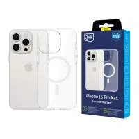 Etui 3mk EverClear MagCase na Apple iPhone 15 Pro Max - przezroczyste