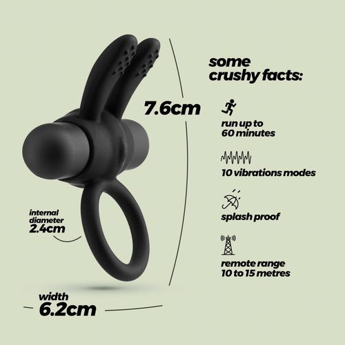 Crushious Nacho Vibrating Cockring With Remote Control na Arena.pl