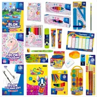 Wyprawka szkolna XXL zestaw plastyczny Astra dla dziewczynki Jednorożec