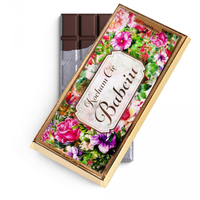 czekolada mleczna w złotym opakowaniu 'Kocham Cię Babciu'