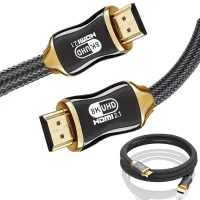 Kabel przewód HDMI 2.1 video ultra high speed 8K 60Hz 4K 120Hz HQ Gold 3m