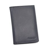 Skórzane etui z systemem RFID - granatowe