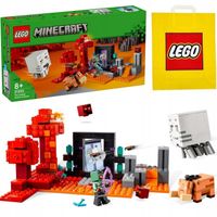 LEGO 21255 KLOCKI MAINCRAFT - ZASADZKA PORTAL NETHERU HOGLIN + TORBA LEGO