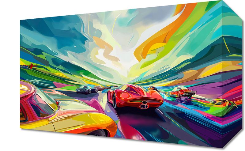 Obraz 30x20cm Wyścig Przy Barwach zdjęcie 1