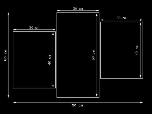60CM 90 ZEGAR 3 ELEM MAGNOLIE NIEBIESKICH KOLORACH ŚCIENNY na Arena.pl
