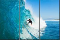 60 90CM OBRAZ 3 ELEM NA FALI DRUK PŁÓTNO RAMA