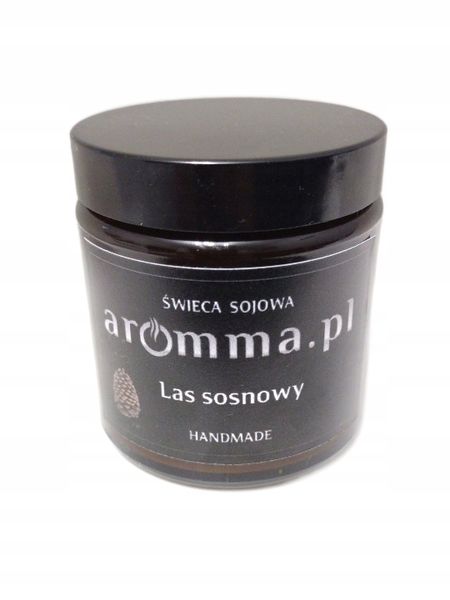 ŚWIECA SOJOWA LAS SOSNOWY 120ML AROMMA - NOWA MARKA zdjęcie 3