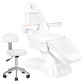 Fotel kosmetyczny elektryczny Sillon Lux 273b 3 silniki z taboretem 304
