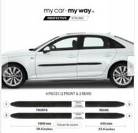 Audi A4 B8 Sedan - Listwy CZARNE Boczne Drzwi